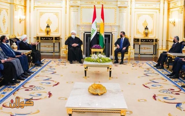 سەرۆکی حکومەتی هەرێمی کوردستان پێشوازی لە شاندێکی باڵای ئەنجومەنی باڵای ئیسلامی عێراق دەکات