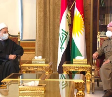 سەرۆك بارزانی پێشوازی لە سەرۆكی ئەنجوومەنی باڵای ئیسلامیی عێراق دەكات