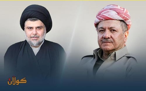 سەماحەتی سەید موقتەدا سەدر لەڕێی تەلەفۆنەوە پەیوەندی بە سەرۆك بارزانییەوە دەكات