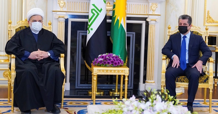 PM Masrour Barzani meets with head of Islamic Supreme Council of Iraq