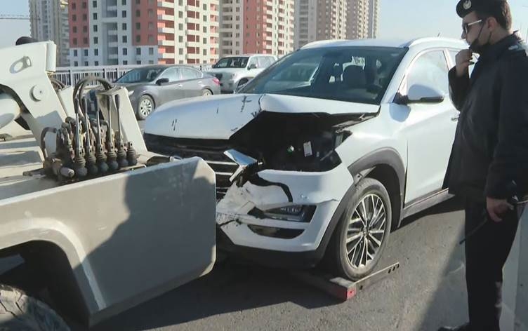 حوادث تصادم 11 سيارة في شارع 120 بأربيل