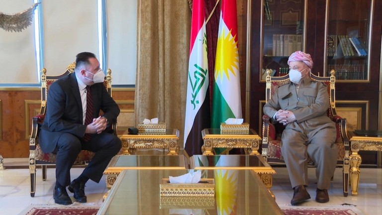 Serok Barzanî li gel Konsulusê Komra Çek civiya