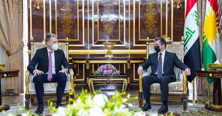 PM Masrour Barzani meets with Austrian Foreign Ministry delegation