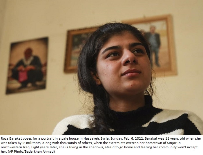 Adrift after enslavement, Yazidi teen says she can’t go home