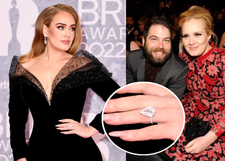 ئەدێل بووە هونەرمەندی ساڵ و ئەڵقەكە ئەڵماسەكەی بووەتە جێی پرسیار