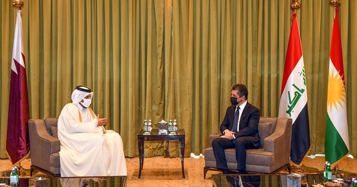 PM Masrour Barzani meets with Qatari Ministers