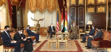 لە سەلاحەددین سەرۆک بارزانی پێشوازی لە باڵیۆزی ئەمەریکا لە عێراق دەکات