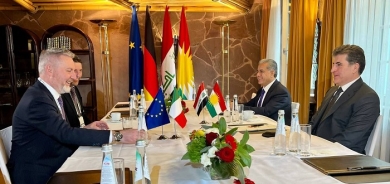 President Nechirvan Barzani meets with Italy’s Minister of Defense