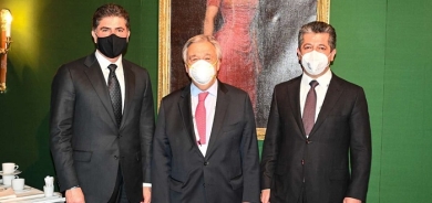 PM Masrour Barzani, President Nechirvan Barzani meet UN Secretary General