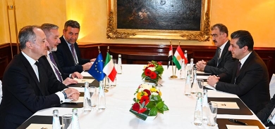 Mesrûr Barzanî ligel Wezîrê Berevanî yê Îtalyayê civiya