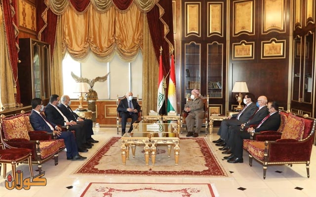 سەرۆك بارزانی پێشوازی لە شاندێكی باڵای حزبی شیوعیی عێراق دەكات