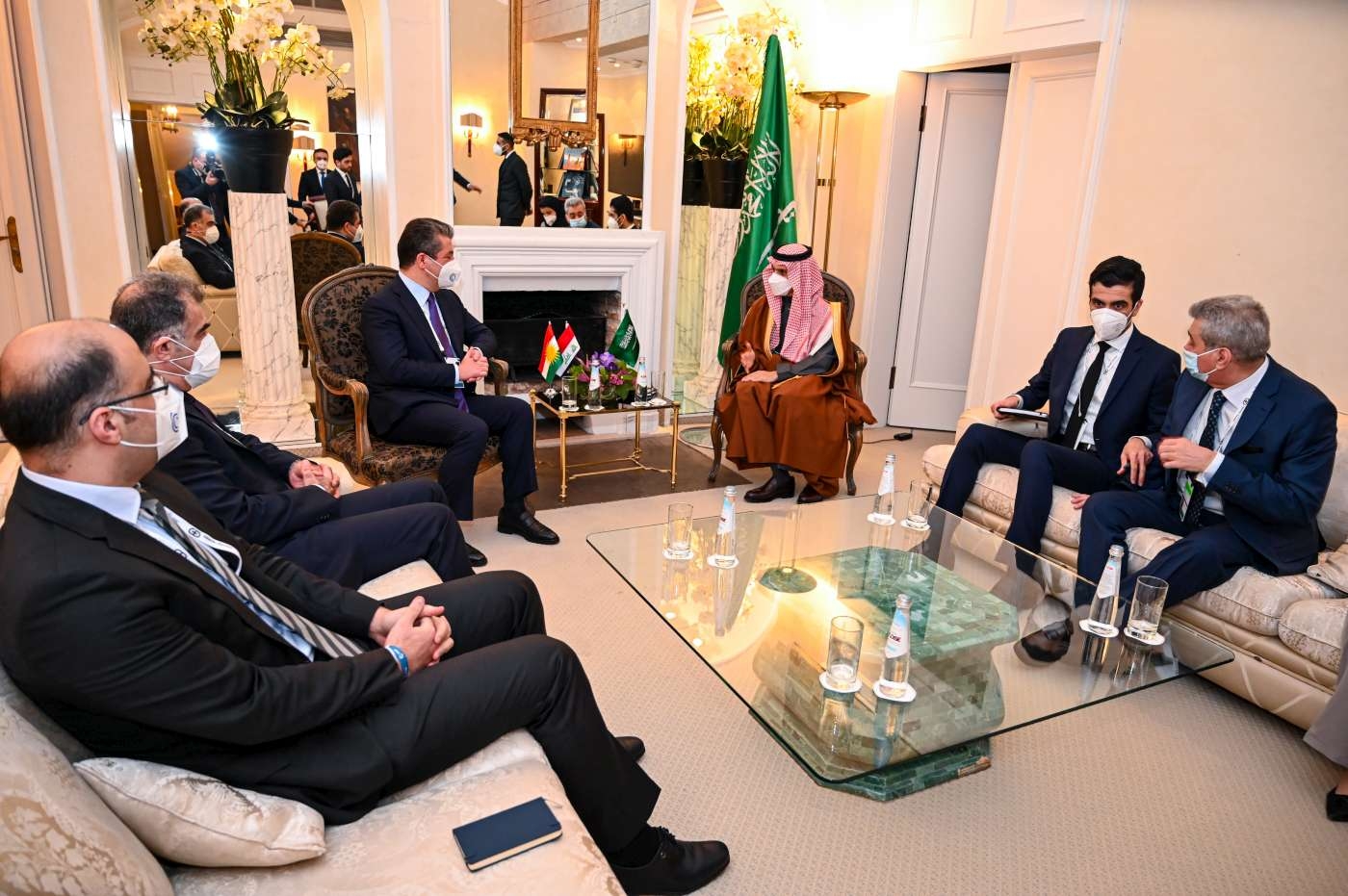 مسرور البارزاني يلقتي وزير الخارجيه‌ السعوديه‌ ورئيس وزراء بولندا