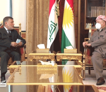 سەرۆك بارزانی پێشوازی لە عزەت شابەندەر كەسایەتیی سیاسیی عێراقی دەكات