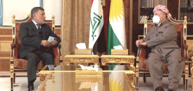 سەرۆك بارزانی پێشوازی لە عزەت شابەندەر كەسایەتیی سیاسیی عێراقی دەكات