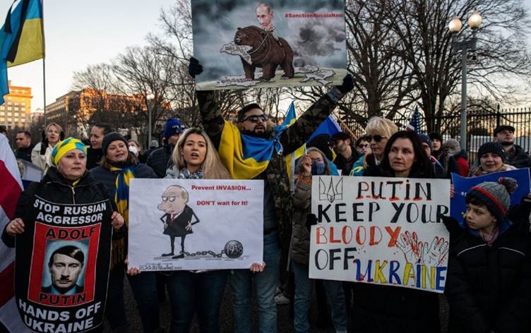 Li Amerîkayê xwepêşandan li dijî Rûsyayê hat kirin