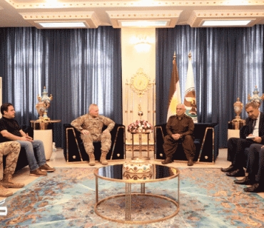 جێگری سەرۆکی هەرێمی کوردستان لەگەڵ شاندێكی سەربازیی ئەمه‌ریکی کۆبووەوە