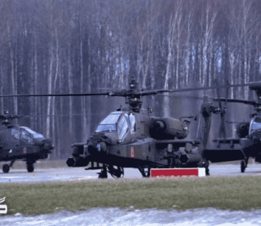 هەلیکۆپتەرەکانی ئاپاچیی ئەمریکا گەیشتنە لاتڤیا