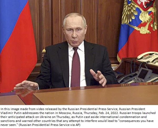 Putin waves nuclear sword in confrontation with the West