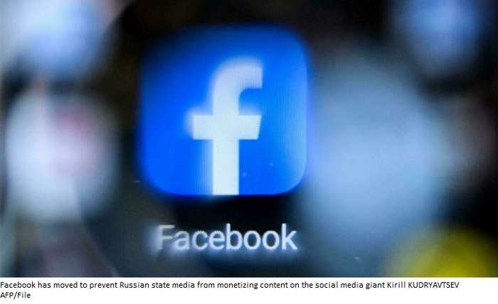 Facebook bans Russia state media from running ads, monetizing