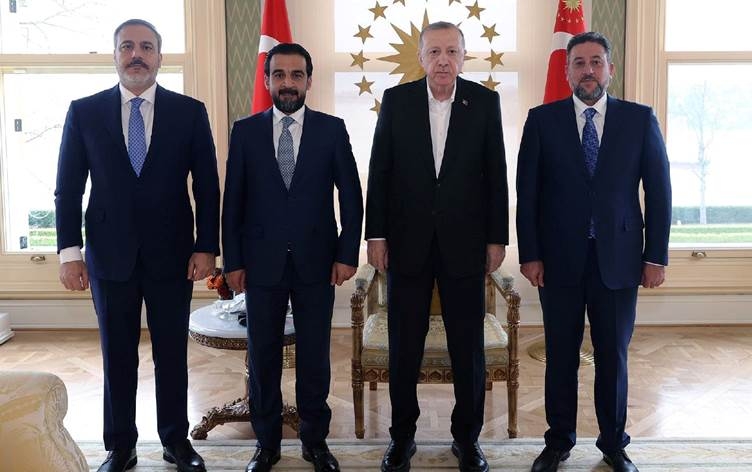 الرئيس التركي يستقبل الخنجر والحلبوسي