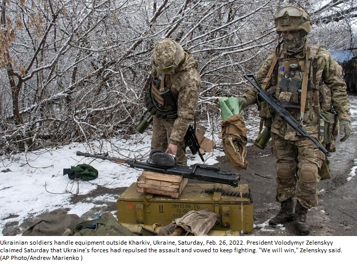 Russians enter Ukraine’s 2nd-largest city, advance on ports