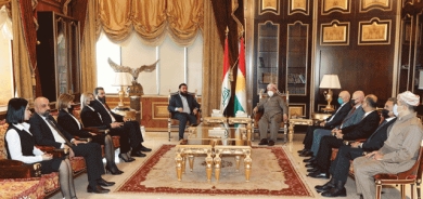 سەرۆك بارزانی پێشوازی لە شاندێكی بزووتنەوەی بابلیون دەكات