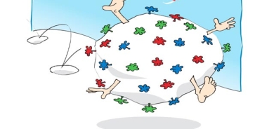 كاریكاتێرباس لە كەرەنتینە و مانەوەی خەڵك بە دەست