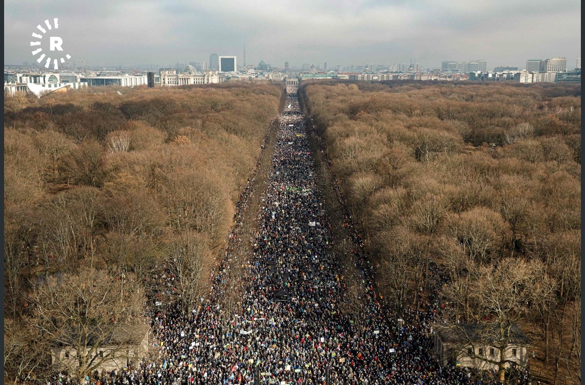 Li Berlînê xwepêşandana 100 hezaran li dijî şer