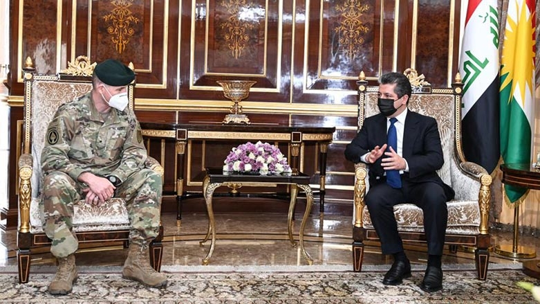 Serokwezîr Mesrûr Barzanî pêşwazî li şanda serbazî ya Amerîkî kir