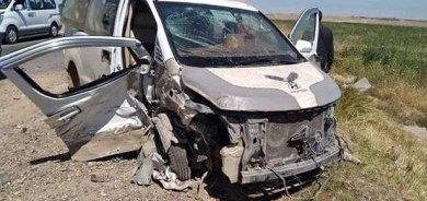 ضحية واحدة و4 جرحى من عناصر البيشمركة بحادث مروري في كرمسير