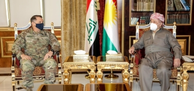 Serok Barzanî û Fermandarê Hêzên Hevpeymanan li Iraq û Sûriyê rewşa navçeyê guftûgo dikin