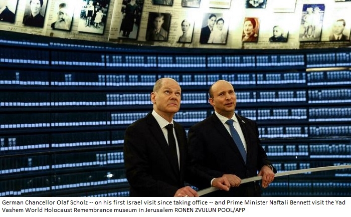 Germany's Scholz visits Israel amid Ukraine war, Iran talks