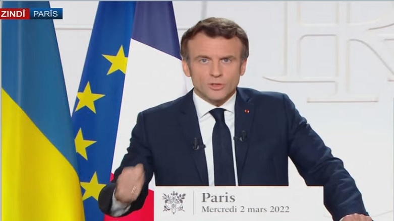 Macron: Zextên me dê ji bo rawestandina êrîşên Rûsyayê bidomin