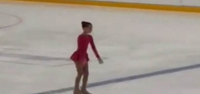 Li Denmarkê zarokeke Kurd di reqsa li ser qeşayê de bû yekemîn