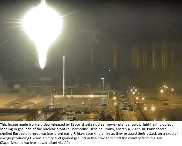 Fire out at key Ukraine nuclear plant, no radiation released