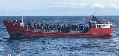 یۆنان:  5 بەلەم کە زیاتر لە 120 پەنابەری هەڵگرتبوو ڕێگریمان لێ کرد بچنە ناو ئەوروپاوە