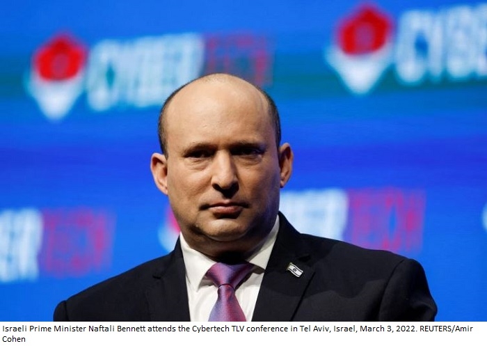 Israeli PM meets Putin in Moscow, then speaks with Zelenskiy by phone