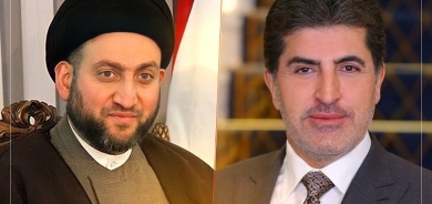 President Nechirvan Barzani congratulates Sayyid Ammar al-Hakim on re-election