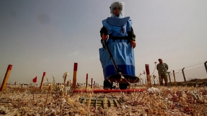 بدء تنظيف واحدة من اخطر حقول الألغام شمال العاصمة اربيل