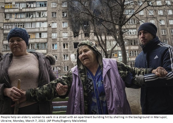Sirens in Ukraine’s capital as civilians try to flee cities