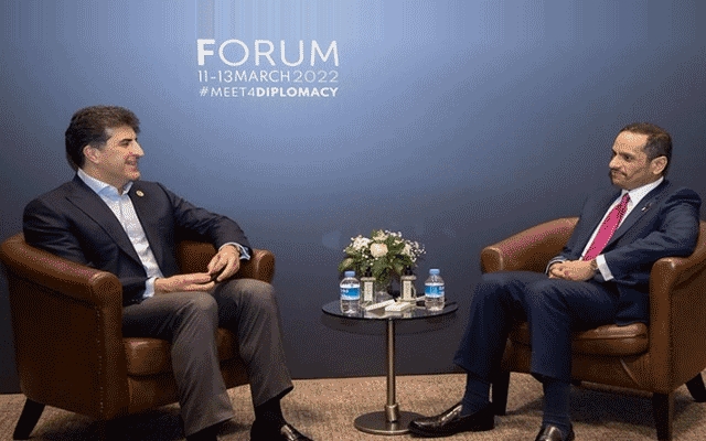 سه‌رۆك نێچيرڤان بارزانى به‌شدارى له‌ کۆڕبه‌ندی ديپلۆماسيى ئانتاليادا ده‌كات