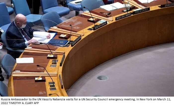 UN dismisses Russian claim of Ukraine-US biological weapons program