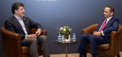 President Nechirvan Barzani meets with Qatar’s Minister of Foreign Affairs