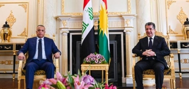 مەسرور بارزانی سەرۆکی حکوومەتی هەرێمی کوردستان، لە گەڵ سەرۆک وەزیرانی فیدراڵ، مستەفا کازمی و شاندی یاوەری کۆ بووەوە.