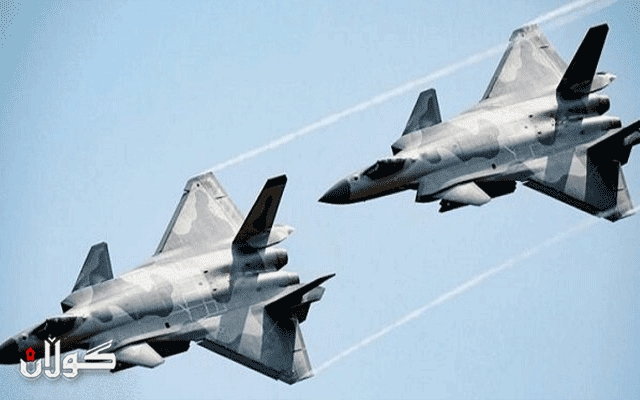 فڕۆکە شەڕكەرەکانی چین لە ئاسمانی تایوان هێزی خۆیان نیشان  دەدەن