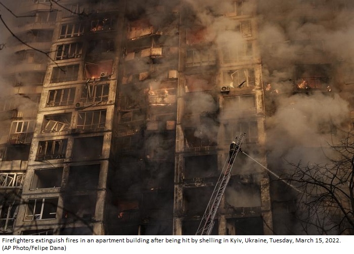 Ukraine’s capital under fire; 3 EU nation leaders to visit