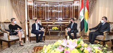 سەرۆکی حکومەتی هەرێمی کوردستان پێشوازی لە شاندێکی یەکێتیی ئەوروپا دەکات