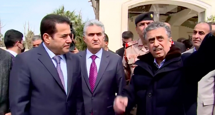 لجنة التحقيق الاتحادية تتفقد المنزل المستهدف بالقصف الإيراني على أربيل