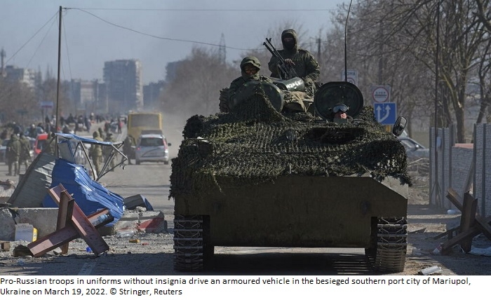 Zelensky calls Russian siege of Mariupol a campaign of 'terror' amid reports of forced deportations