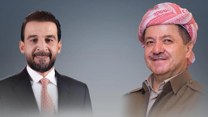 Serok Barzanî û Mihemed Helbûsî proseya siyasî ya Iraqê gotûbêj kirin